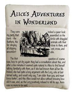 alice’s adventures in wonderland book sleeve – book cover for hardcover and paperback – book lover gift – notebooks and pens not included
