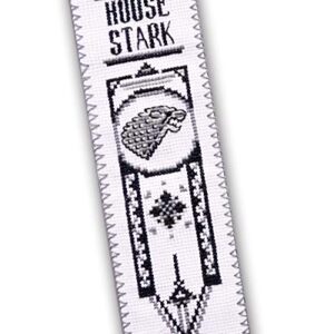 Game of Thrones Cross Stitch Kit House Stark - DIY Father's Day Gift - Hand Embroidery Bookmark with GoT Pattern