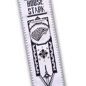 Game of Thrones Cross Stitch Kit House Stark - DIY Father's Day Gift - Hand Embroidery Bookmark with GoT Pattern