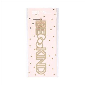 Hello Kitty “Be Kind” Theme Gold Plated Metal Bookmark Clip - Book Marker to Mark Your Page & Keep Your Place. Bookmark by Hello Kitty x Erin Condren.