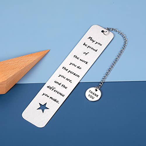 Coworker Thank You Gifts Bookmark Inspirational Gifts for Women Office Retirement Gifts for Men Teacher Employee Appreciation Gifts from Boss Friends Going Away Goodbye Farewell Gifts for Coworkers