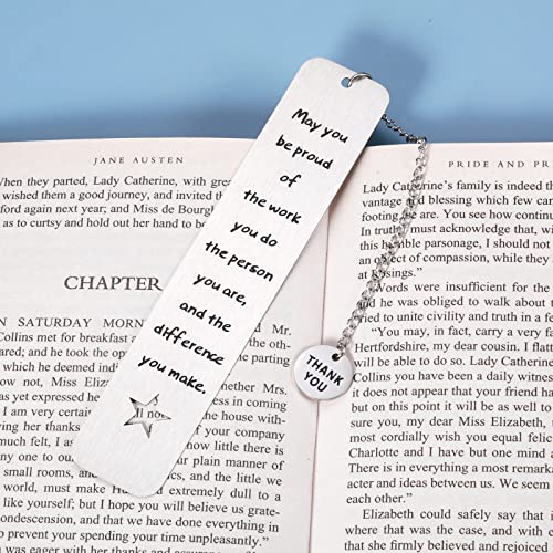 Coworker Thank You Gifts Bookmark Inspirational Gifts for Women Office Retirement Gifts for Men Teacher Employee Appreciation Gifts from Boss Friends Going Away Goodbye Farewell Gifts for Coworkers