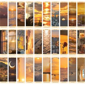 sunset sea landscape bookmark pack of 30