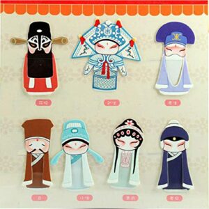 NHW 35Pcs Exquisite Chinese Classical Beijing Peking Opera Mini Facebook Bookmarks Creative Stationery Set Best Gift for Student (7)