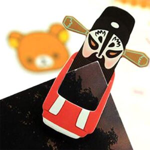 NHW 35Pcs Exquisite Chinese Classical Beijing Peking Opera Mini Facebook Bookmarks Creative Stationery Set Best Gift for Student (7)