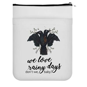 maofaed we love rainy days don’t we baby book sleeve book lover gift bookish gift book protector book nerd gift (love rainy days)