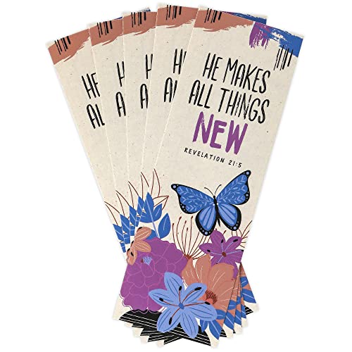 Salt & Light, Revelation 21:5 He Makes All Things New Bookmarks, 2 x 6 inches, 25 Bookmarks