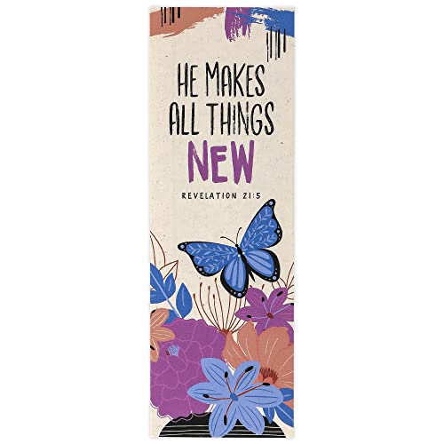 Salt & Light, Revelation 21:5 He Makes All Things New Bookmarks, 2 x 6 inches, 25 Bookmarks