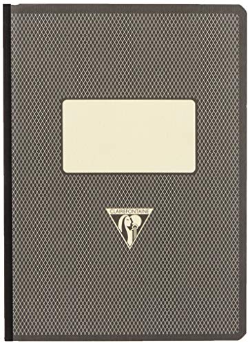 Clairefontaine 195246 °C 1951 Back to Basics Notebook, 96 Sheets Lined DIN A5 14.8 x 21 cm with Bound Cover and Soft BLACK COVER X 1 Single