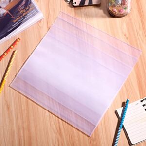 STOBOK 5pcs Transparent Book Covers Notebook Covers Textbook Protection Covers Book Covers Reusable Notebook Slipcases for School Books