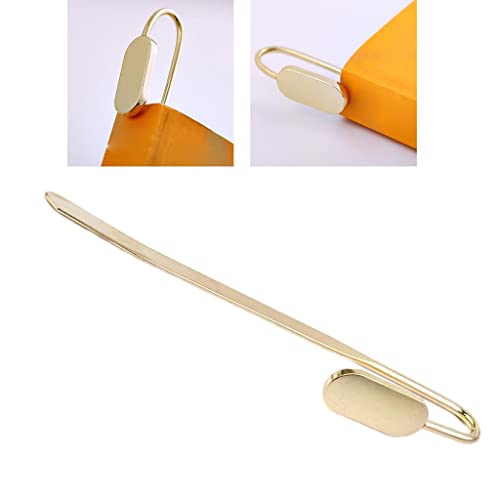 Milageto Swan Neck Bookmark Smooth Hook Handmade for Crafting Cute for Gift, Gold