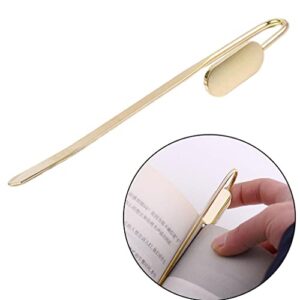 Milageto Swan Neck Bookmark Smooth Hook Handmade for Crafting Cute for Gift, Gold