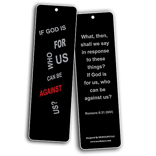 Christian Inspirational Bookmarks Cards - Be Strong NIV (60-Pack) - Stocking Stuffers for Baptism Youth Group Cell Group VBS Bible Study Mission Trip - Best Church Supplies Sunday School Rewards