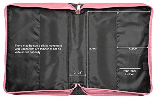 Psalm 23 Engraved Pink Bible Cover | 7 1/2" x 10 3/4"