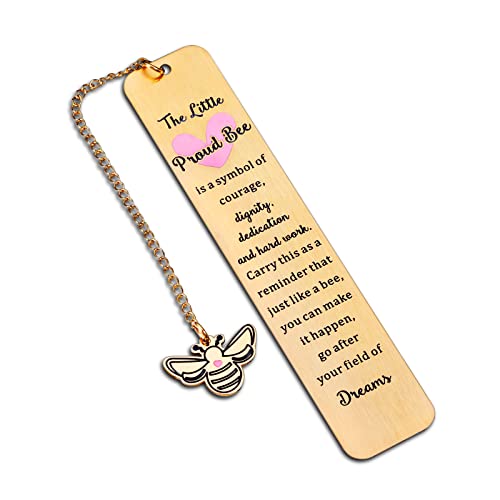 Funny Bee Bookmarks Gift for Teacher Women Men Boss Inspirational Charms Accessories for Best Friend Colleagues Employee Christmas Stocking Stuffers Appreciation Graduation Valentines for Mom Daughter