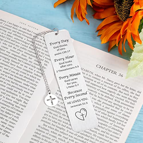 Christian Gifts for Women Bookmarks Inspirational Bible Verse Religious Gifts for Friends Sister Her Daughter Encouragement Easter Gifts for Women Men Christmas Birthday Valentines Day Gift