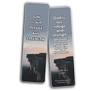 Powerful Bible Verses Bookmarks - God is in Control (30 Pack) - Handy Powerful Bible Verses About God is in Control Bible Texts