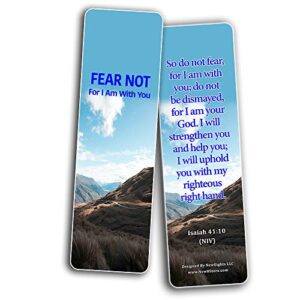 Powerful Bible Verses Bookmarks - God is in Control (30 Pack) - Handy Powerful Bible Verses About God is in Control Bible Texts