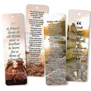 Christian Bookmarks with Popular Bible Verses (30-Pack) - Stocking Stuffers for Adults Teens Kids Men Women Boys Girls - Baptism Mission Evangelism Bible Study Church Supplies