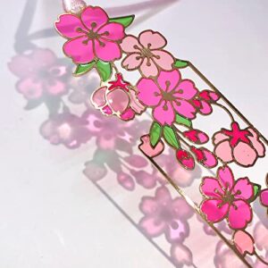Stained-Glass Style Bookmark [SD] ( Cherry Blossom )