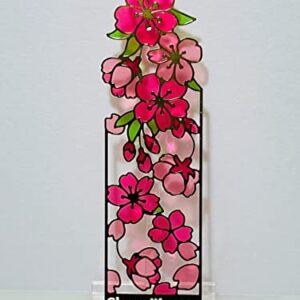 Stained-Glass Style Bookmark [SD] ( Cherry Blossom )