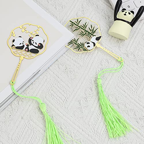 Animal Metal Bookmark with Tassel,Cute Panda Bookmark,Cool Golden Book Marker,Funny Bookmarks Gift,Reading Book Lovers Gifts for Readers,Best Friend, Teacher, Kids, Men,Women,Boys and Girls