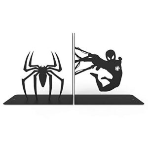 spider bookends, dimensions: length: 18 cm (7”) x width: 12 cm (4.7”) x height: 18 cm (7”) (per pice).