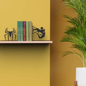Spider Bookends, Dimensions: Length: 18 cm (7”) x Width: 12 cm (4.7”) x Height: 18 cm (7”) (Per Pice).