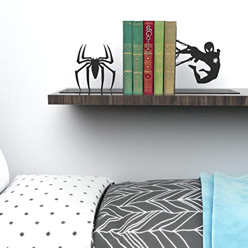 Spider Bookends, Dimensions: Length: 18 cm (7”) x Width: 12 cm (4.7”) x Height: 18 cm (7”) (Per Pice).