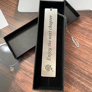 TIMKBURNER Metal Bookmark,with Metal Leaf Pendant,A Inspirational Gift for Reader Women Student Christian and Teacher.Birthdays Christmas Thanksgiving Surprise. (0175)