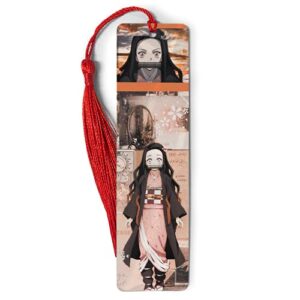 bookmarks ruler metal nezuko bookography collage measure tassels bookworm for bookmark reading bibliophile christmas ornament gift markers book