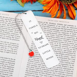 Valentines Day Gifts for Teachers Bookmarks Gifts for Women Teacher Book Lovers Appreciation Gifts Teachers Day Thank You Graduation Birthday Christmas Gift for Preschool Daycare Spanish Teacher