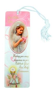 girl’s first communion catholic religious bookmarks, 7 inch