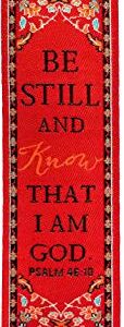 Woven Carpet Bookmark, Be Still and Know That I am God, Psalm 46:10