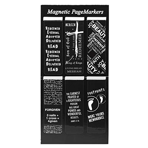 12 Inspirational Magnetic Bookmarks Bundle | for Bible, Book, Planner and Journal