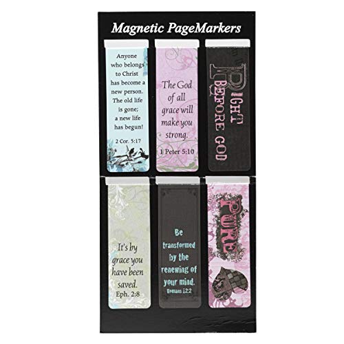 12 Inspirational Magnetic Bookmarks Bundle | for Bible, Book, Planner and Journal