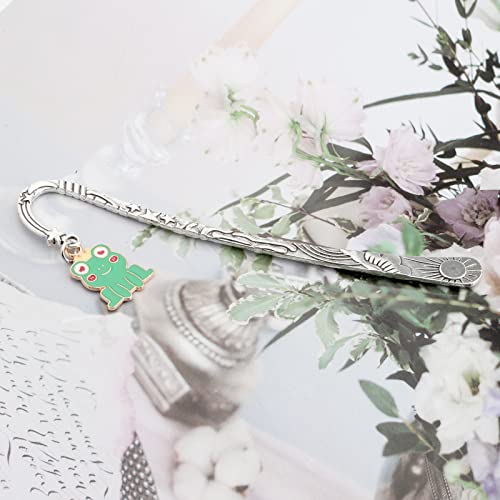 MYOSPARK Frog Bookmark Frogs Lover Gift Animal Bookmarks Gifts for Book Lovers Inspirational Gifts for Kids (Frog Bookmark)