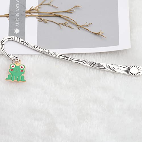 MYOSPARK Frog Bookmark Frogs Lover Gift Animal Bookmarks Gifts for Book Lovers Inspirational Gifts for Kids (Frog Bookmark)