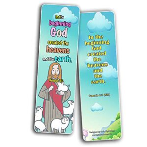 Powerful God Bible Verse Bookmarks for Kids (30 Pack) - Handy Powerful God Memory Verses for Kids to Learn and Memorize