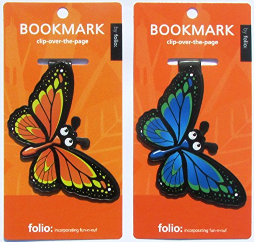 Lizard Bookmarks (Clip-over-the-page) Set of 2 - Assorted colors