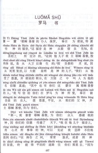 Pinyin New Testament Bible in Simplified Chinese. 拼音新约圣经 (简). 拼音新約聖經 (簡)