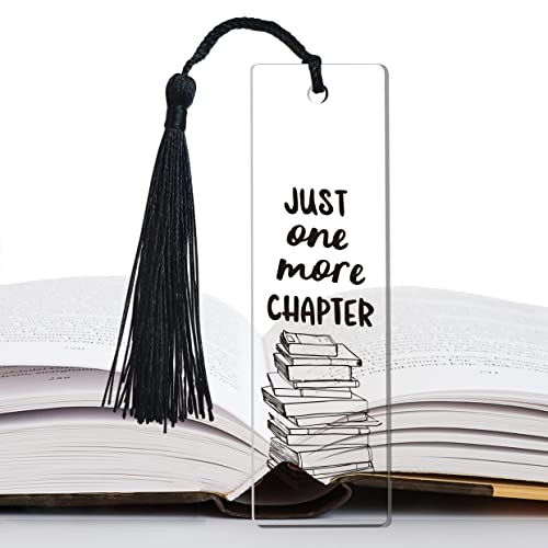 Just One More Chapter Book Markers for Women Inspirational, Inspirational Motivational Bookmarks for Teachers Students School Home Office Supplies, Book Lover Friends Girl Sister Female Gifts