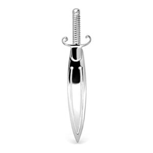 withlovesilver sterling silver 925 sword bookmark