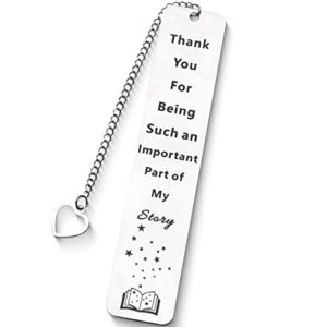 thank you appreciation gift for boss women men bookmark with small chain for leader coworker colleague employee christmas day birthday valentines boss day gift for friend book lover teacher