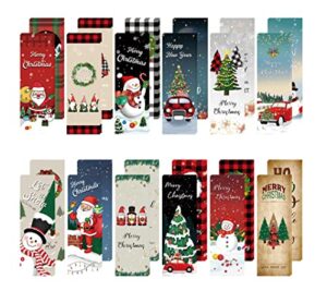 primatch 36 pieces cute christmas bookmarks for women men kids book lovers, double-sided holiday bookmark book marker with santa snowman design for girs boys students adult xmas gifts