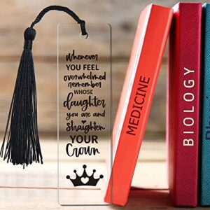Daughter an Crown Inspirational Funny Bookmark Gifts for Women Girls Lovers Bookworm Daughter Lovers Friend Sister Book Female Sister Gifts Friendship Gifts