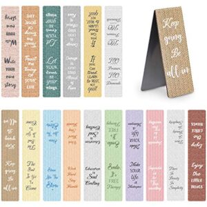 48 pieces inspirational magnetic bookmarks 16 designs motivational magnetic page markers magnet book markers clips with inspirational messages for home office students teachers school supplies