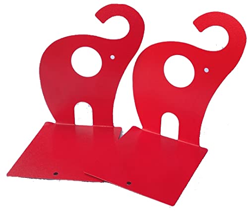 zmgmsmh one Pair Cute Cartoon Elephant Nonskid Bookends Art Bookend Metal Bookends (Red)