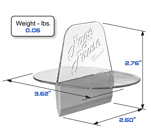 Page Pause - New Product ! - Book Page Holder - for Paperback Books Only (Not Hardbacks) - Hands Free Reading, Taking Notes, Treadmill, Computer - Insert in Books Crevice & Pages Stay Open - Bookmark