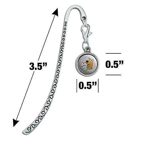 Scooby-Doo Ruh Roh Metal Bookmark Page Marker with Charm